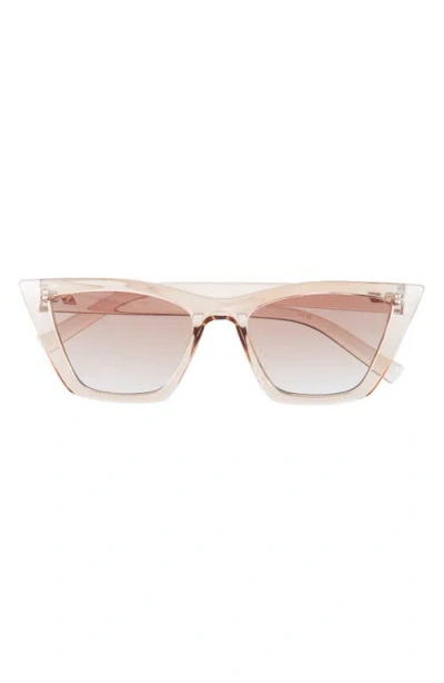 Le Specs Velodrome Cat Eye Sunglasses In Vanilla