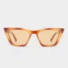 Le Specs Tortoiseshell Velodrome Sunglasses In Vintage Tort