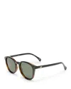 Le Specs Women's Bandwagon Polarized Round Sunglasses, 51mm In Black Tortoise