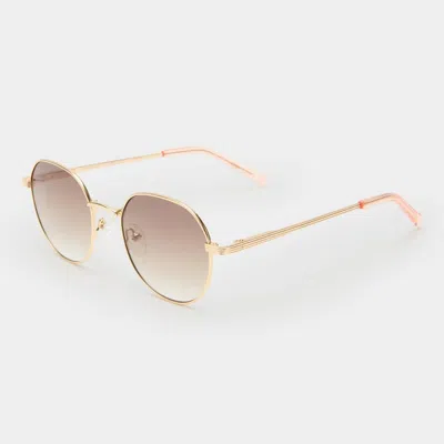Le Specs Women's Odyssey Frame Sunglasses In Gold