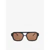 Le Specs Womens Black Subzero Square-frame Sunglasses In Black
