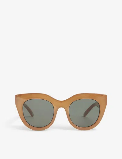 Le Specs Womens Lsp2002215 Air Heart Cat-eye Sunglasses Caramel Khaki Mono