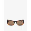 Le Specs Brown Beachcomber Sunglasses In Tort