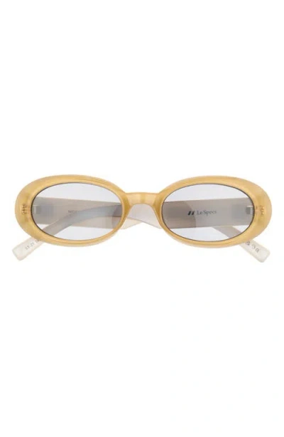Le Specs Work It 53mm Oval Sunglasses In Multi
