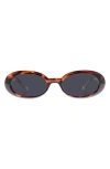 LE SPECS WORK IT 53MM POLARIZED OVAL SUNGLASSES