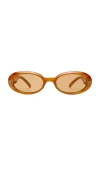 Le Specs Work It Sunglasses In Orange