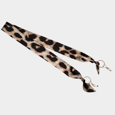 Le Specs Y2k Scarf Chain In Brown