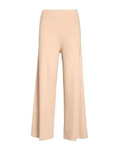 Le Streghe Tricot Woman Pants Beige Size Onesize Viscose, Polyester, Nylon In Neutral