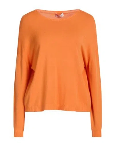 Le Streghe Tricot Woman Sweater Orange Size Onesize Viscose, Polyamide