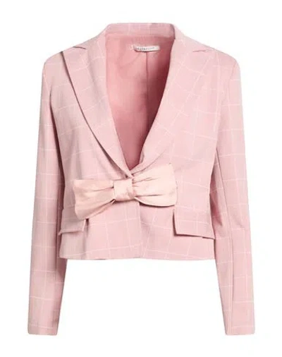 Le Streghe Woman Blazer Antique Rose Size S Cotton, Polyamide, Elastane In Pink