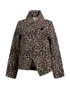 Le Streghe Woman Jacket Black Size S Cotton, Polyester In Multi