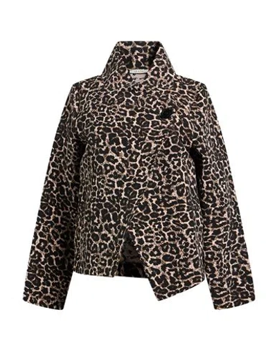 Le Streghe Woman Jacket Black Size S Cotton, Polyester