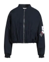 Le Streghe Woman Jacket Midnight Blue Size L Polyester