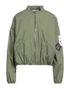 Le Streghe Woman Jacket Military Green Size M Polyester