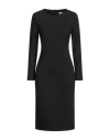 Le Streghe Woman Midi Dress Black Size M Viscose, Polyamide, Elastane