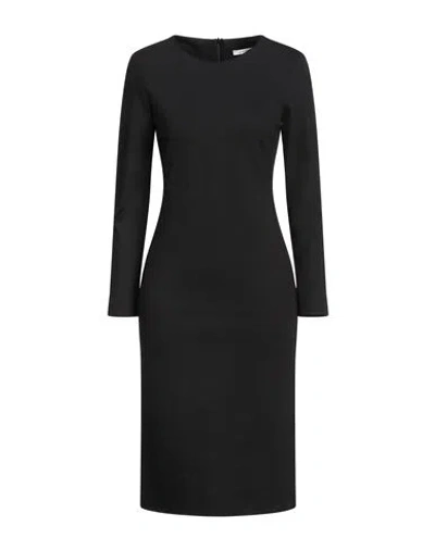Le Streghe Woman Midi Dress Black Size M Viscose, Polyamide, Elastane