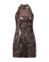 Le Streghe Woman Mini Dress Bronze Size M Polyester, Elastane In Yellow