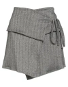 Le Streghe Woman Mini Skirt Black Size L Polyester, Viscose, Elastane In Black
