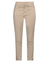 Le Streghe Woman Pants Beige Size M Cotton, Elastane In Beige