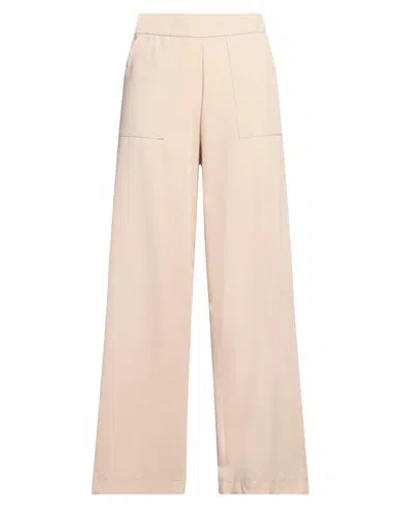 Le Streghe Woman Pants Beige Size S Polyester, Viscose, Elastane