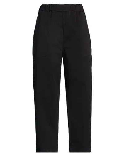 Le Streghe Woman Pants Black Size M Cotton, Elastane
