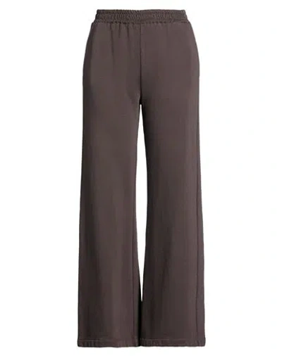Le Streghe Woman Pants Dark Brown Size S Cotton