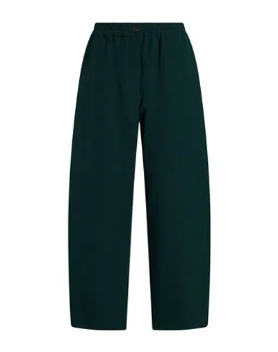 Le Streghe Woman Pants Dark Green Size S Polyester, Elastane