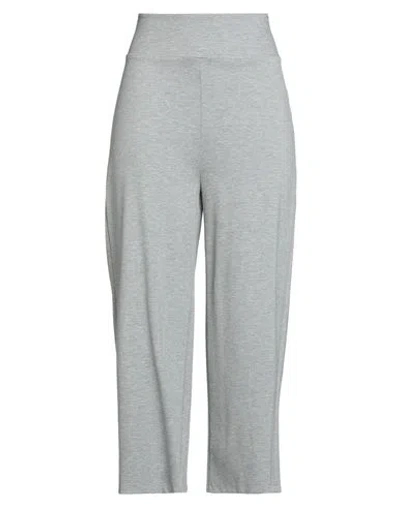 Le Streghe Woman Pants Grey Size L Viscose, Nylon, Elastic Fibres