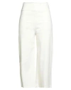 Le Streghe Woman Pants Ivory Size S Viscose, Nylon, Elastic Fibres In Red