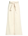 Le Streghe Woman Pants Ivory Size Xs Polyester, Elastane, Viscose In White