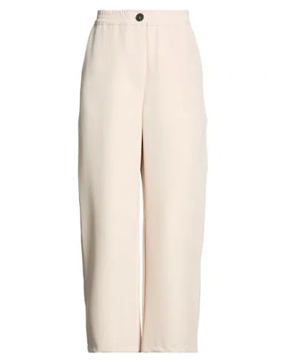 Le Streghe Woman Pants Ivory Size Xs Polyester, Elastane In White