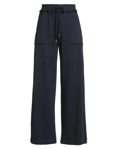 Le Streghe Woman Pants Navy Size M Cotton