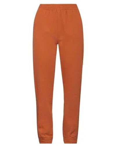 Le Streghe Woman Pants Orange Size S Cotton
