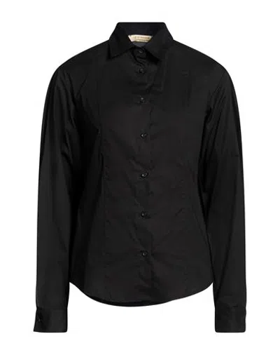 Le Streghe Woman Shirt Black Size S Cotton, Elastane