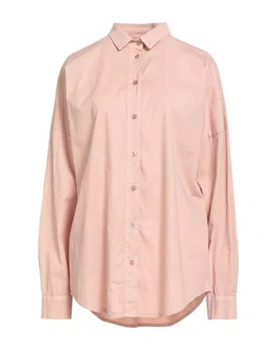 Le Streghe Woman Shirt Blush Size Onesize Cotton, Elastane In Pink