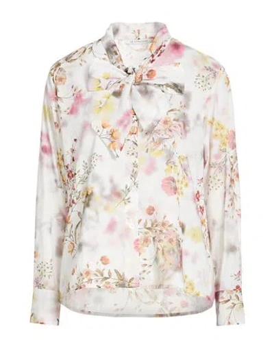 Le Streghe Woman Shirt Light Grey Size L Cotton In Multi