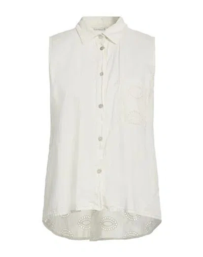 Le Streghe Woman Shirt Off White Size M Cotton