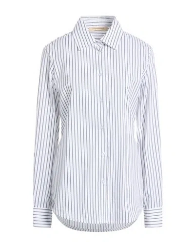 Le Streghe Woman Shirt White Size S Cotton, Polyamide, Elastane In Gray