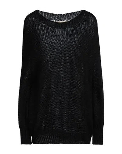 Le Streghe Woman Sweater Black Size Onesize Acrylic, Mohair Wool, Polyamide