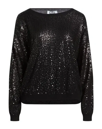 Le Streghe Woman Sweater Black Size Onesize Viscose, Polyamide