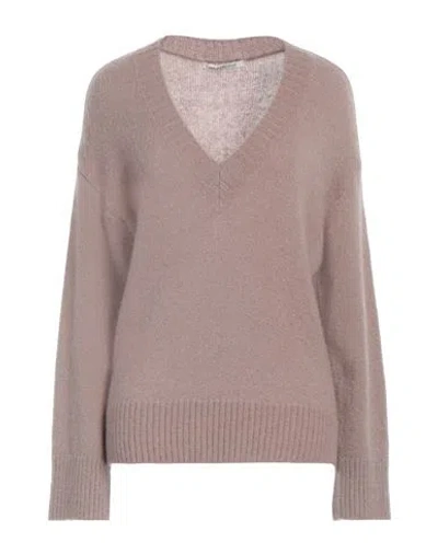 Le Streghe Woman Sweater Dove Grey Size Onesize Acrylic, Polyamide, Mohair Wool, Wool, Elastane In Gray