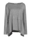Le Streghe Woman Sweater Grey Size M Viscose, Polyester, Polyamide In Grey