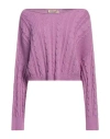 Le Streghe Woman Sweater Light Purple Size Onesize Cotton