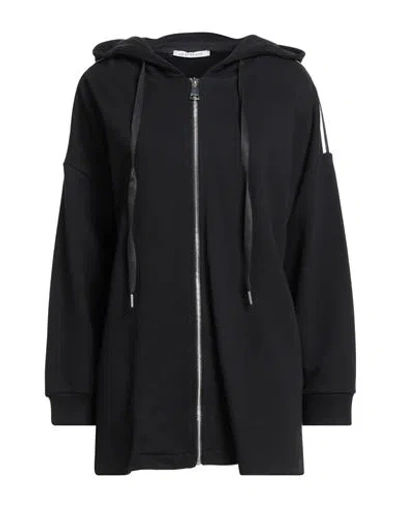 Le Streghe Woman Sweatshirt Black Size M Cotton