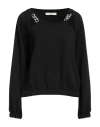Le Streghe Woman Sweatshirt Black Size L Cotton, Polyester