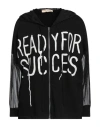 Le Streghe Woman Sweatshirt Black Size S Cotton, Polyester, Polyamide In Black