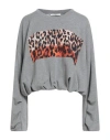 Le Streghe Woman Sweatshirt Grey Size M Cotton