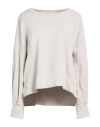 Le Streghe Woman Sweatshirt Light Grey Size Onesize Cotton, Elastane In Gray