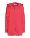 Le Streghe Woman Sweatshirt Red Size M Cotton
