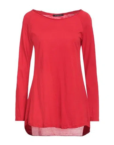Le Streghe Woman T-shirt Red Size Onesize Cotton, Viscose, Silk